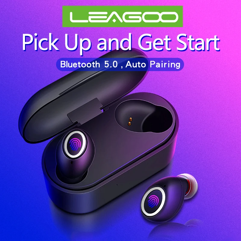 Bluetooth наушники с сенсорным управлением и двумя микрофонами 5 0 TWS для Leagoo T S M 13 10 11 8