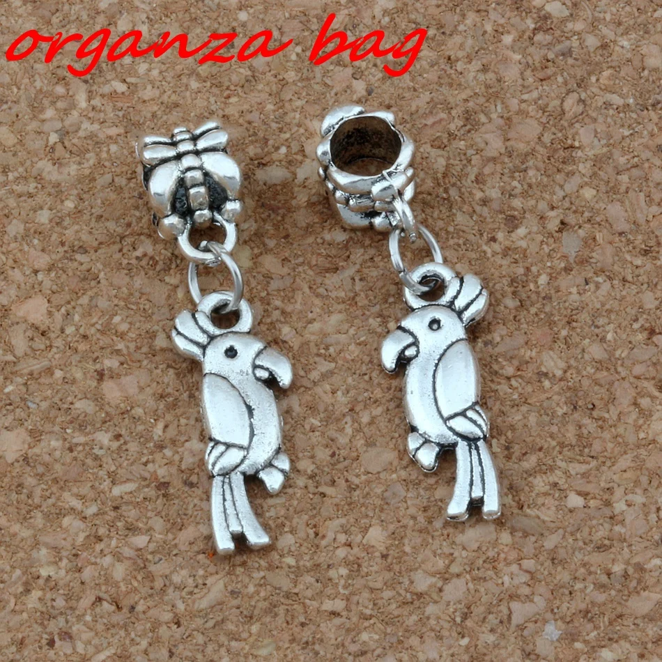 30pcs/lot Dangle Parrot Bird Charm Big Hole Beads Fit European Charm Bracelet Jewelry 8x32mm A-251a
30pcs/lot Dangle Parrot Bird Charm Big Hole Beads Fit European Charm Bracelet Jewelry 8x32mm A-251a