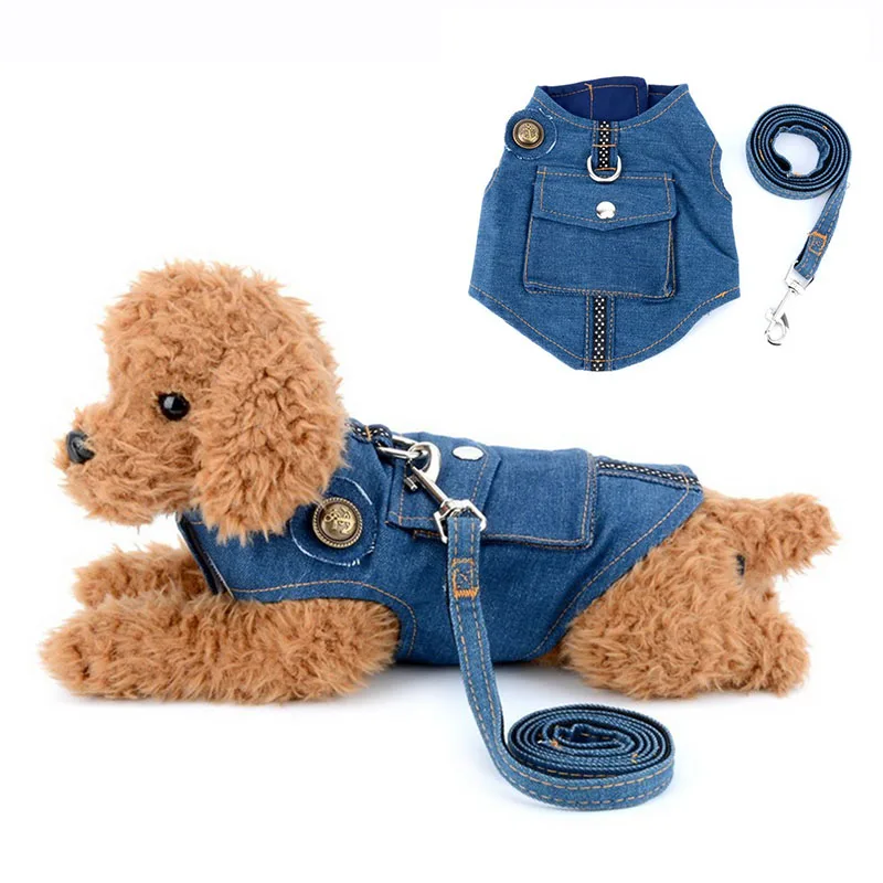 Denim Small Dog Vest Harness and Leash Set Adjustable Pet Puppy Harness Leads Walking Leash for Cats Chihuahua Chihuahua S M L
Denim Small Dog Vest Harness and Leash Set Adjustable Pet Puppy Harness Leads Walking Leash for Cats Chihuahua Chihuahua S M L