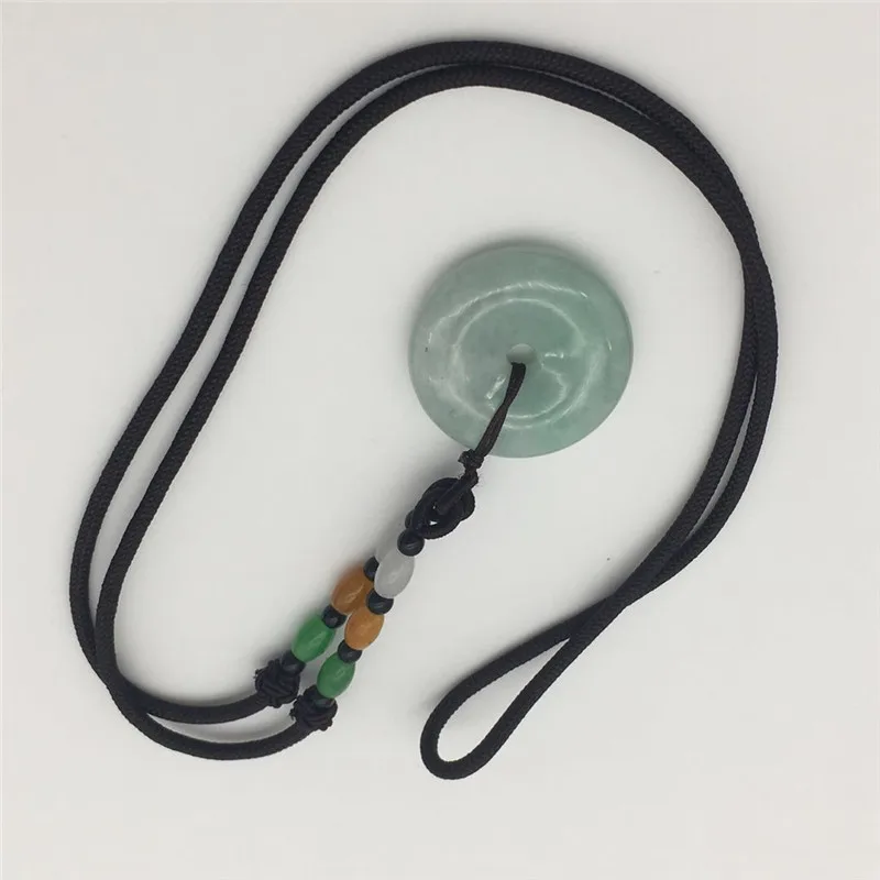 New natural jadestone Peace buckle Good luck Pendant necklace long 26 inches around 30MM
New natural jadestone Peace buckle Good luck Pendant necklace long 26 inches around 30MM