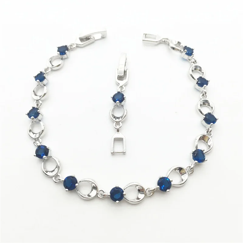 Luxury Bracelet Cubic Blue Zirconia Jewelry Women Gift New Trendy Rhodium Plated Colorful AAA Zircon Chain Bracelet Party
Luxury Bracelet Cubic Blue Zirconia Jewelry Women Gift New Trendy Rhodium Plated Colorful AAA Zircon Chain Bracelet Party