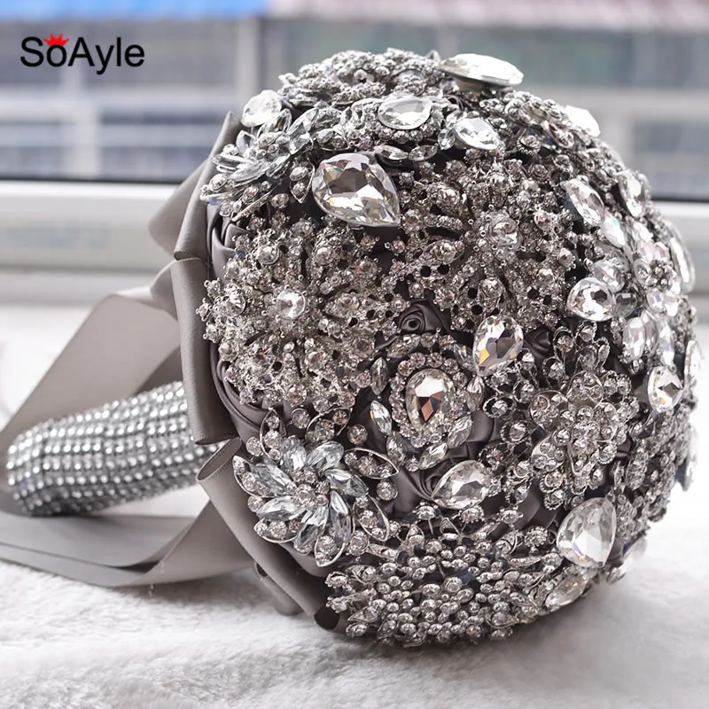 SoAyle Gorgeous Crystal Luxury Bling Wedding Bouquet Sparkle Brooch Bouquet Wedding Accessory Artifical Flowers Bridal Bouquets
SoAyle Gorgeous Crystal Luxury Bling Wedding Bouquet Sparkle Brooch Bouquet Wedding Accessory Artifical Flowers Bridal Bouquets
