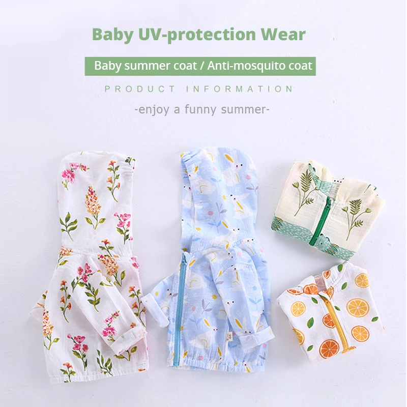Summer Baby Clothes Guaze Baby UV Protection Wear Coat Anti Mosquito Hooded Baby Girl Clothes New Born Baby Boy Romper Jumpsuit
Summer Baby Clothes Guaze Baby UV Protection Wear Coat Anti Mosquito Hooded Baby Girl Clothes New Born Baby Boy Romper Jumpsuit
