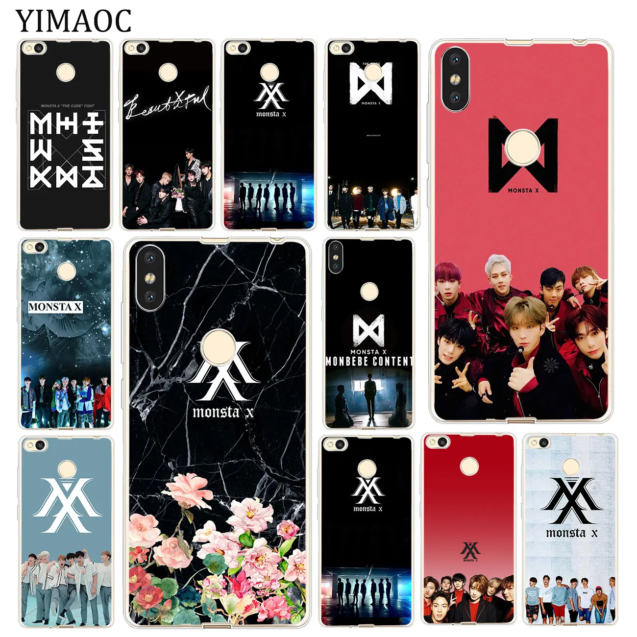 Мягкий силиконовый чехол YIMAOC MONSTAX Monsta X kpop для Xiaomi MI Redmi 8A 7A 6A 5A 4X Note 8 7 6 Pro 5