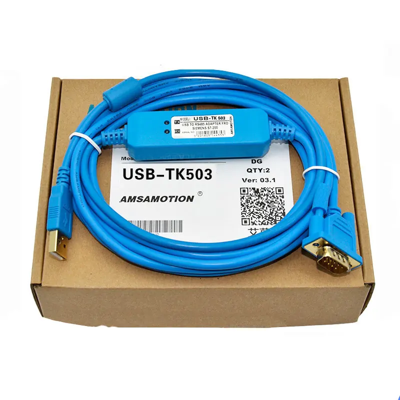 ABB debug line AC500-Eco series PLC programming cable download line TK503 data line
ABB debug line AC500-Eco series PLC programming cable download line TK503 data line