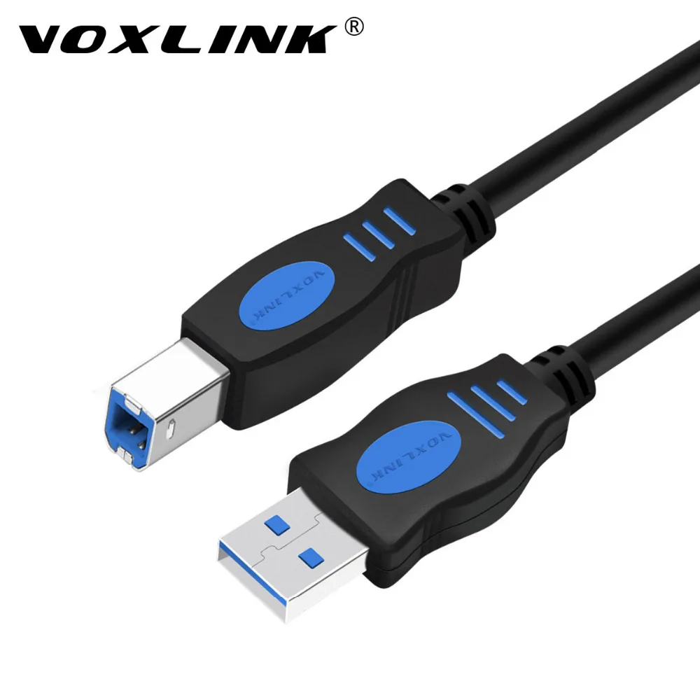 Voxlink USB 2.0 принт Тип кабеля к B мужчинами кабель для принтера 1 м/1.8 м/3 м/5 м Камера Epson