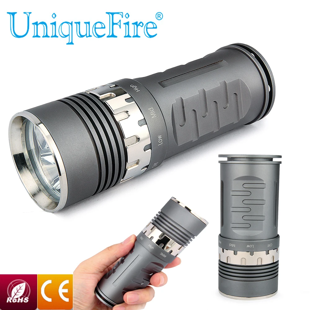Uniquefire New UF-V21 3* T6 LED Lamp Torch 4000lm High Powerful Flashlight Aluminium SMO Reflector For Camping
Uniquefire New UF-V21 3* T6 LED Lamp Torch 4000lm High Powerful Flashlight Aluminium SMO Reflector For Camping