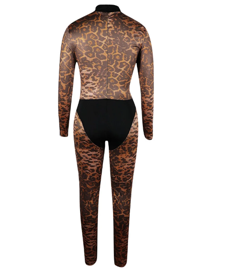 Women Leopard Print Mesh Long Sleeve Skinny Jumpsuit Bodysuits Playsuits Lady Sexy Club Bodycon Outfits Rompers
Women Leopard Print Mesh Long Sleeve Skinny Jumpsuit Bodysuits Playsuits Lady Sexy Club Bodycon Outfits Rompers