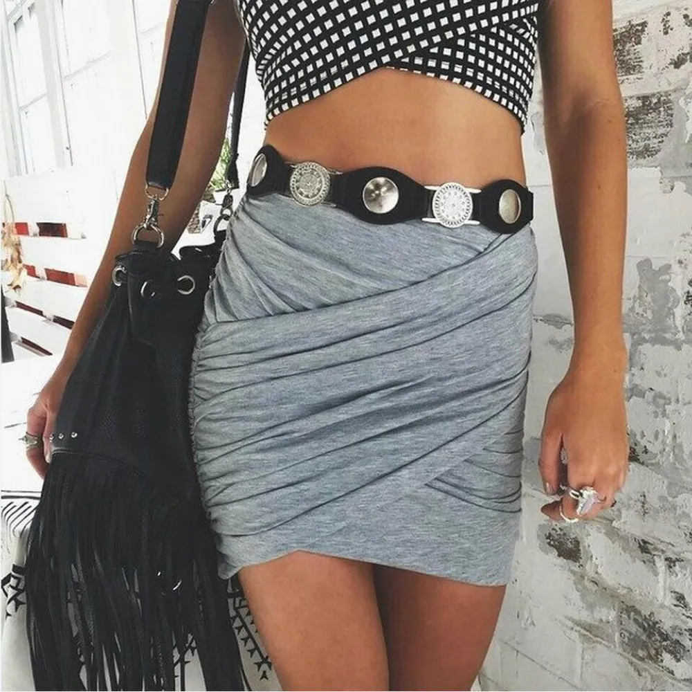 women European and American style Sexy nightclub package hip mini summer autumn cotton blend skirt
women European and American style Sexy nightclub package hip mini summer autumn cotton blend skirt