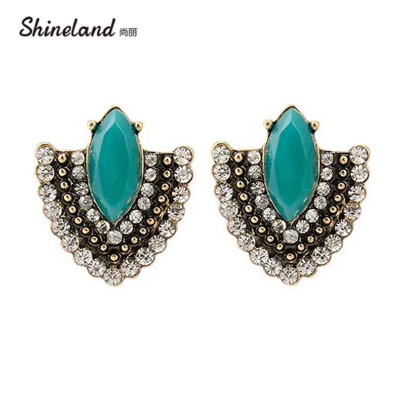 2021 Brincos Vintage Copper Women Green Stone Crystal Zircon Charms Statement Stud Earrings for Women Fashion Girls Jewelry
2021 Brincos Vintage Copper Women Green Stone Crystal Zircon Charms Statement Stud Earrings for Women Fashion Girls Jewelry
