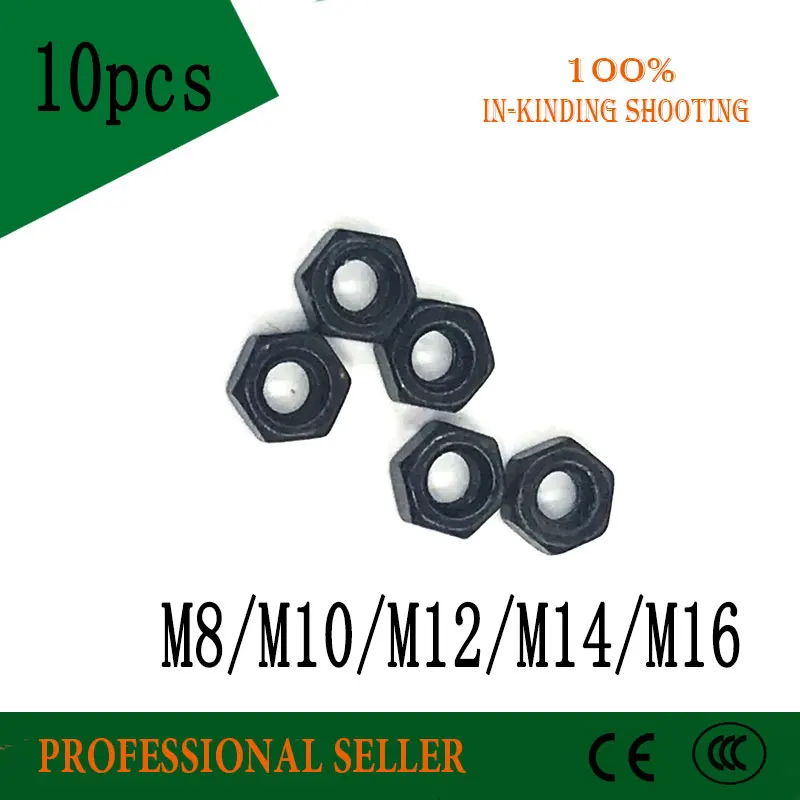 10pcs 8.8 grade Metric Thread M8 M10 M12 M14 M16 Black Grade 8.8 Carbon Steel Hex Nut Hexagonal Nut Screw Nuts
10pcs 8.8 grade Metric Thread M8 M10 M12 M14 M16 Black Grade 8.8 Carbon Steel Hex Nut Hexagonal Nut Screw Nuts