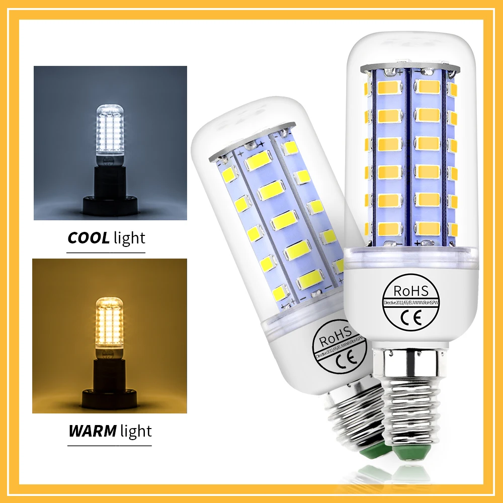 CanLing GU10 LED 220V Lamp E27 Corn Bulb E14 Led Candle Light 5730SMD 24 36 48 56 69 72leds Home Energy Saving Light Bulb 240V
CanLing GU10 LED 220V Lamp E27 Corn Bulb E14 Led Candle Light 5730SMD 24 36 48 56 69 72leds Home Energy Saving Light Bulb 240V