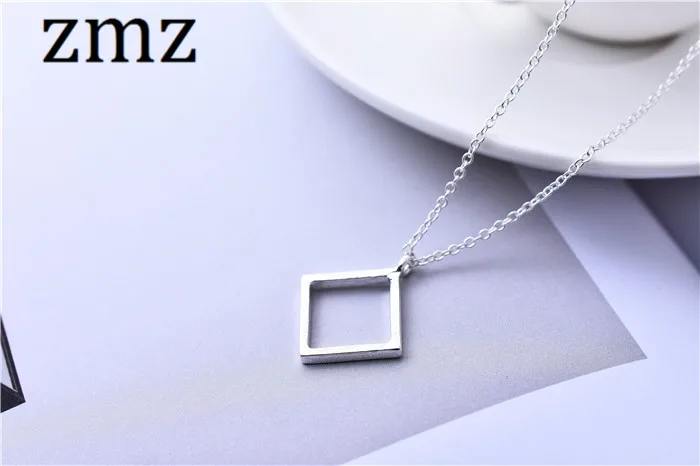 ZMZ 10pcs/lot 2018 Europe/US fashion jewelry simple geometric square pendant necklace for party elegant design mother's day gift
ZMZ 10pcs/lot 2018 Europe/US fashion jewelry simple geometric square pendant necklace for party elegant design mother's day gift