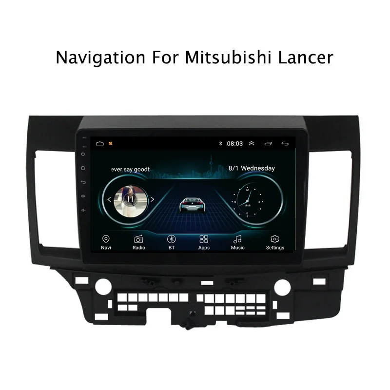 10 1 "2.5D ips Android 8 автомобильный DVD gps для Mitsubishi Lancer 2007 2008 2009 2010 2011 2015 радиоприемник