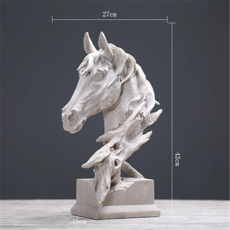 Creative Decoration Horse Head Sculpture Animal Shape Living Room Bookcase TV Stand Sandstone Crafts Para Casa Decor L3324
Creative Decoration Horse Head Sculpture Animal Shape Living Room Bookcase TV Stand Sandstone Crafts Para Casa Decor L3324