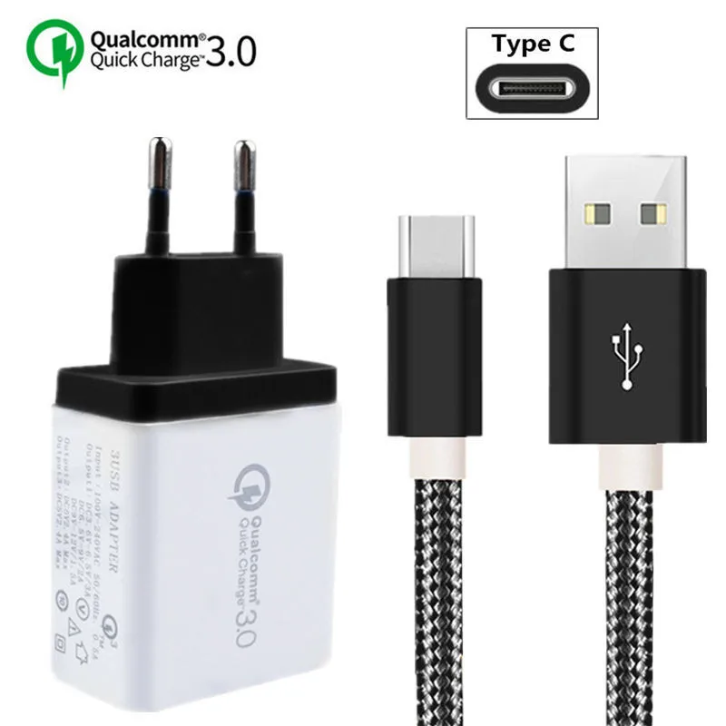 Адаптер для быстрой зарядки телефона Moto One Power P30 Z3 Play Type C QC 3 0 зарядное устройство