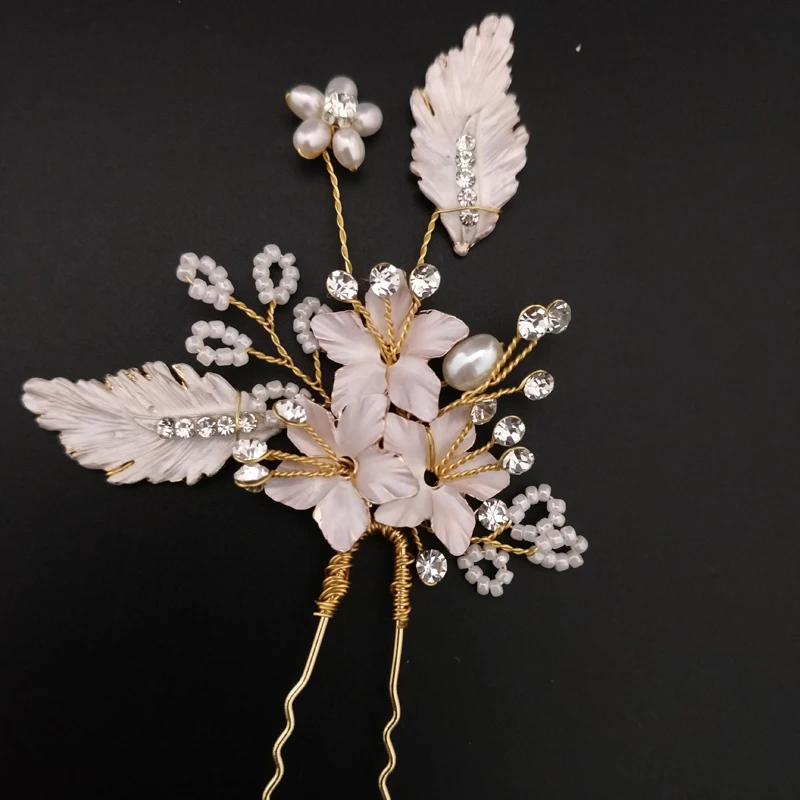 Handmade Gold Leaf Bridal Hair Bobby Pin Fancy Wedding Headpiece Fashion Women Hair Accessories 2019
Handmade Gold Leaf Bridal Hair Bobby Pin Fancy Wedding Headpiece Fashion Women Hair Accessories 2019