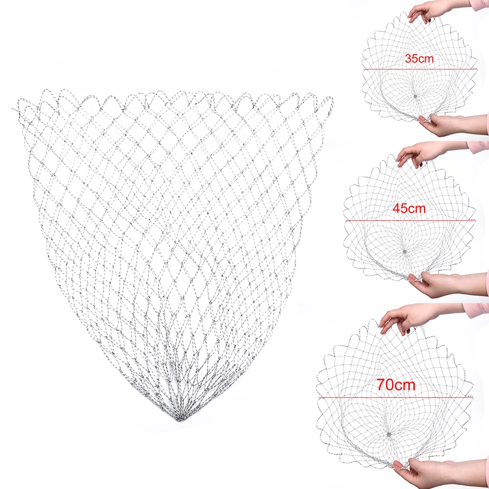 Double Fishing Tools Line Braided Mesh Fish Net White Net Fishing Hole For Bass Catch Luring Accesorry
Double Fishing Tools Line Braided Mesh Fish Net White Net Fishing Hole For Bass Catch Luring Accesorry