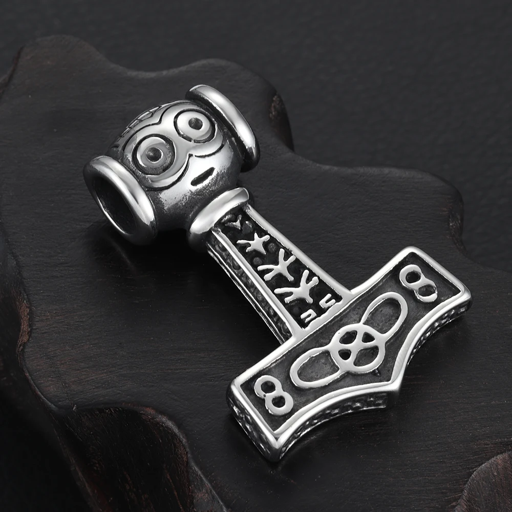 Stainless Steel Viking Thor Hammer Pendant Hole 8mm for Necklace DIY Accessories Findings Jewelry Making Men Axe Charms Supplies
Stainless Steel Viking Thor Hammer Pendant Hole 8mm for Necklace DIY Accessories Findings Jewelry Making Men Axe Charms Supplies