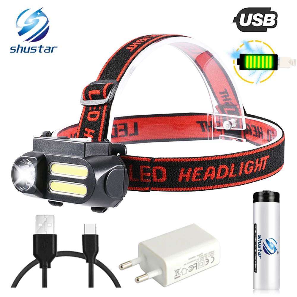 Super Bright LED Headlamp COB Work Light 4 Lighting Mode Waterproof Headlight Powered By 18650 Battery suit for Night Lighting
Super Bright LED Headlamp COB Work Light 4 Lighting Mode Waterproof Headlight Powered By 18650 Battery suit for Night Lighting