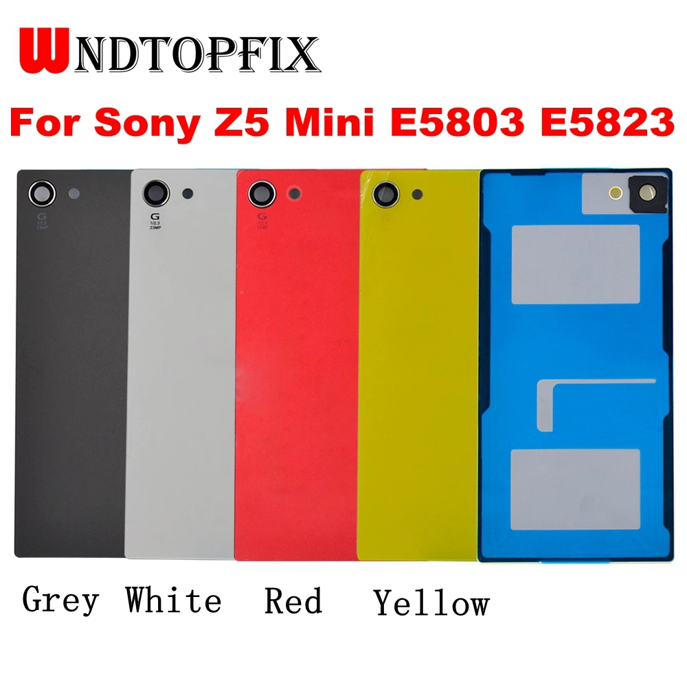 Заднее стекло для Sony Xperia Z5 компактная крышка аккумулятора корпус чехол Plus задняя