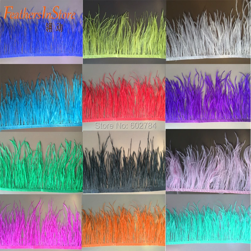 Free Shipping 2meters 5-6" 13-15cm width white Ostrich Feather fringe colorful Ostrich feather Trimming Wedding decoration
Free Shipping 2meters 5-6" 13-15cm width white Ostrich Feather fringe colorful Ostrich feather Trimming Wedding decoration