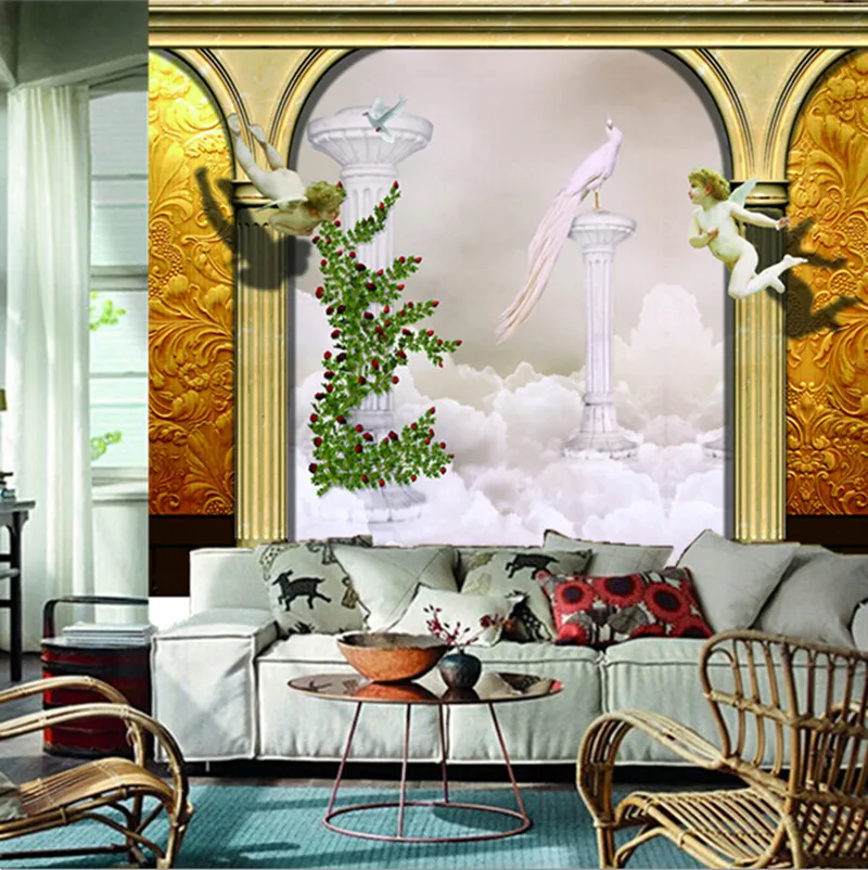 The custom 3D murals,European 3D mural, two lovely angels papel de parede,living room sofa TV wall bedroom wall paper
The custom 3D murals,European 3D mural, two lovely angels papel de parede,living room sofa TV wall bedroom wall paper