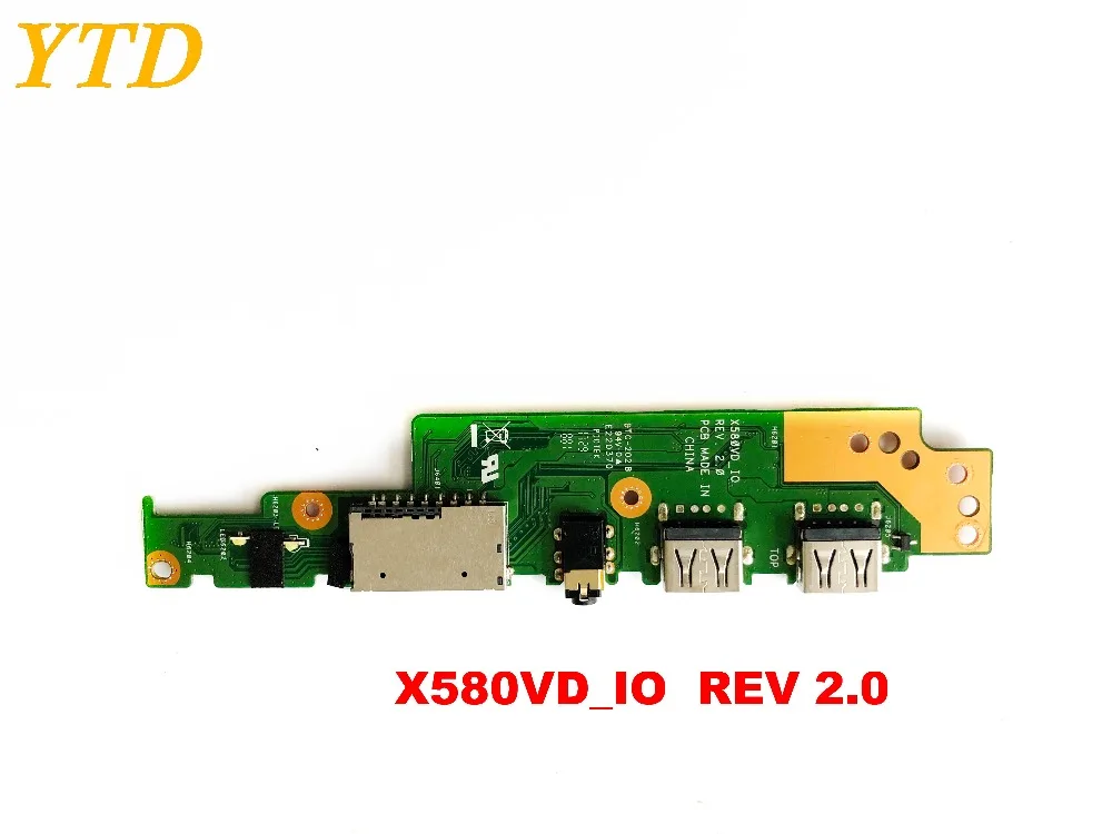 Original for ASUS X580VD USB board audio board X580VD IO REV 2.0 tested good free shipping
Original for ASUS X580VD USB board audio board X580VD IO REV 2.0 tested good free shipping