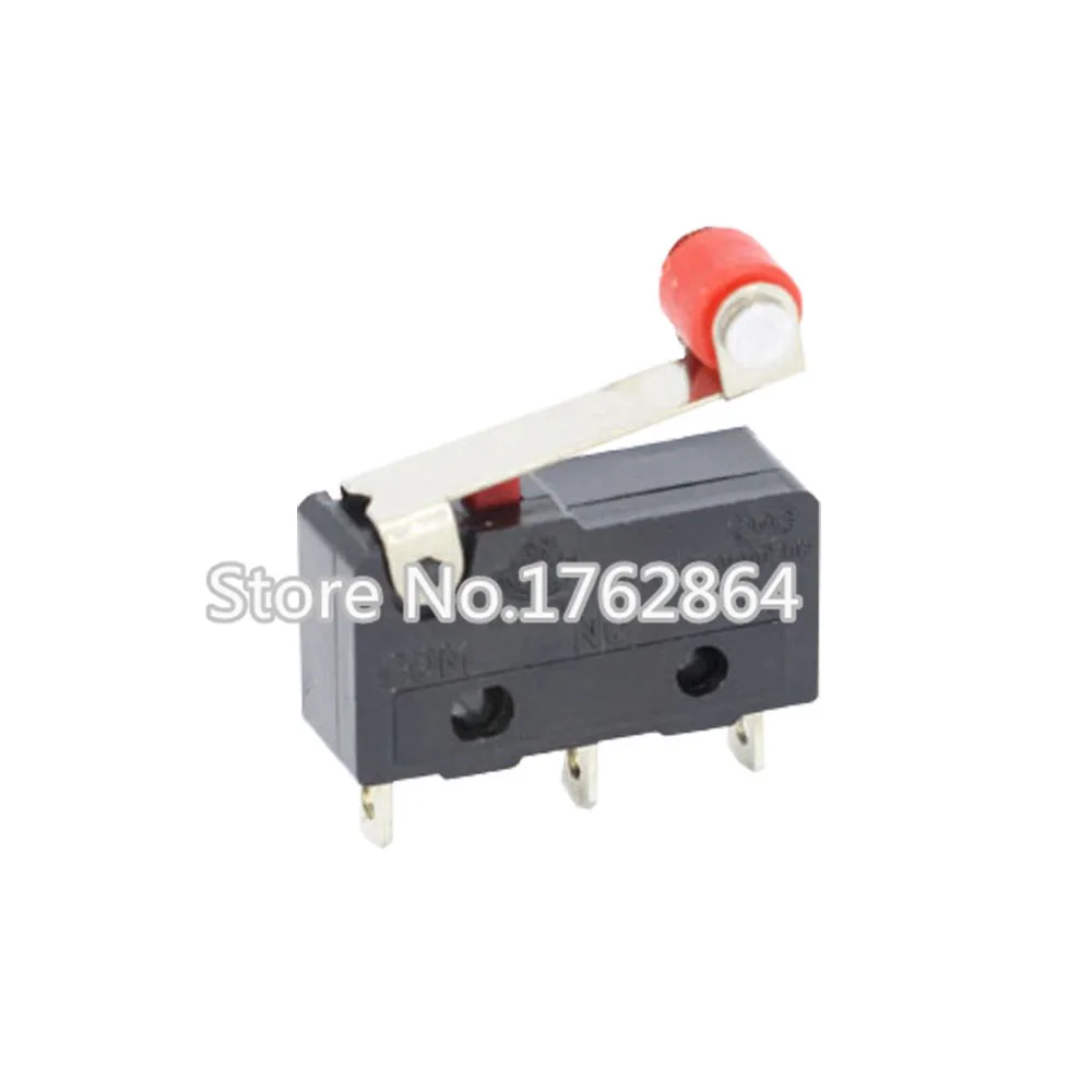 100 шт./лот 3pin концевой выключатель N/O N/C 5A250VAC KW11-3Z мини-переключатель с шкивом