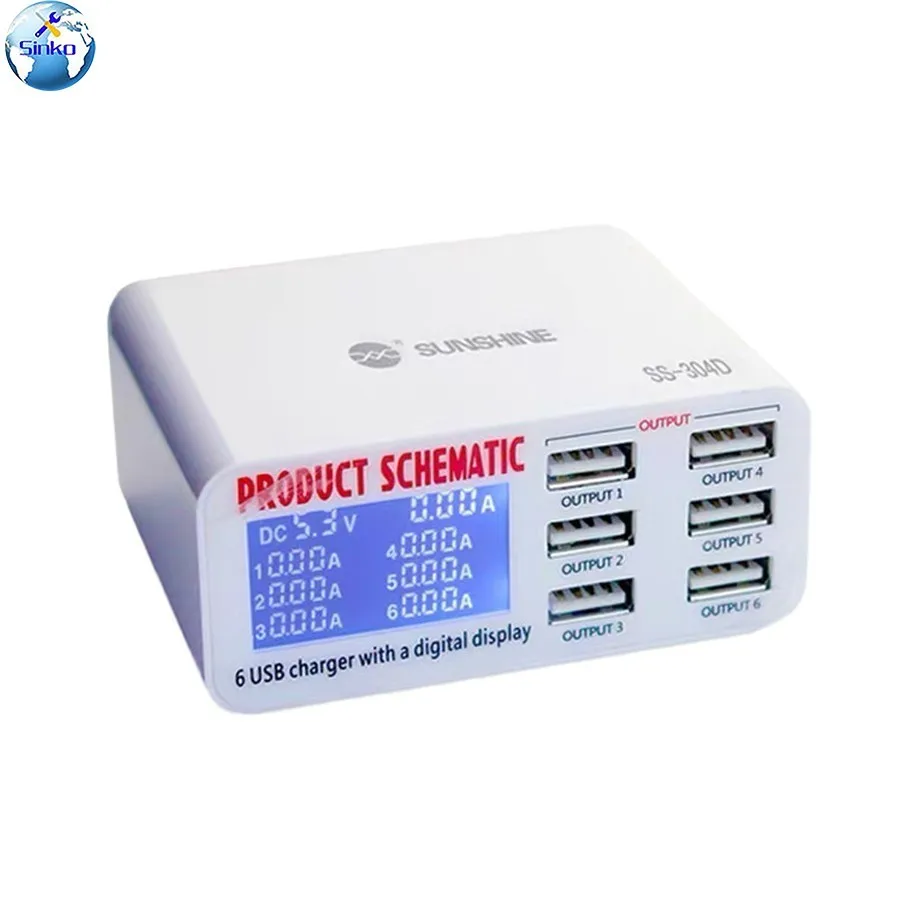 Солнечное зарядное устройство USB 6 универсальное для мобильного телефон 5 в 2 А