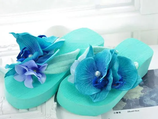 Шлепанцы женские летние с цветами Нескользящие бахромой тапочки HAHA FLOWER | Обувь