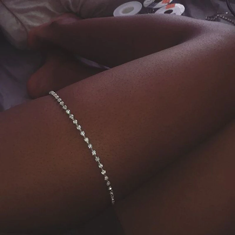 Shining Crystal Thigh Chain Gold-color Women's Leg Chain Hot Summer Beach Sexy Bikini Body Jewelry Selling Accessories
Shining Crystal Thigh Chain Gold-color Women's Leg Chain Hot Summer Beach Sexy Bikini Body Jewelry Selling Accessories