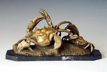 Two bronze crafts furnishings and ornaments of copper crab animal (AL-037) * Hongxin sculpture
Two bronze crafts furnishings and ornaments of copper crab animal (AL-037) * Hongxin sculpture