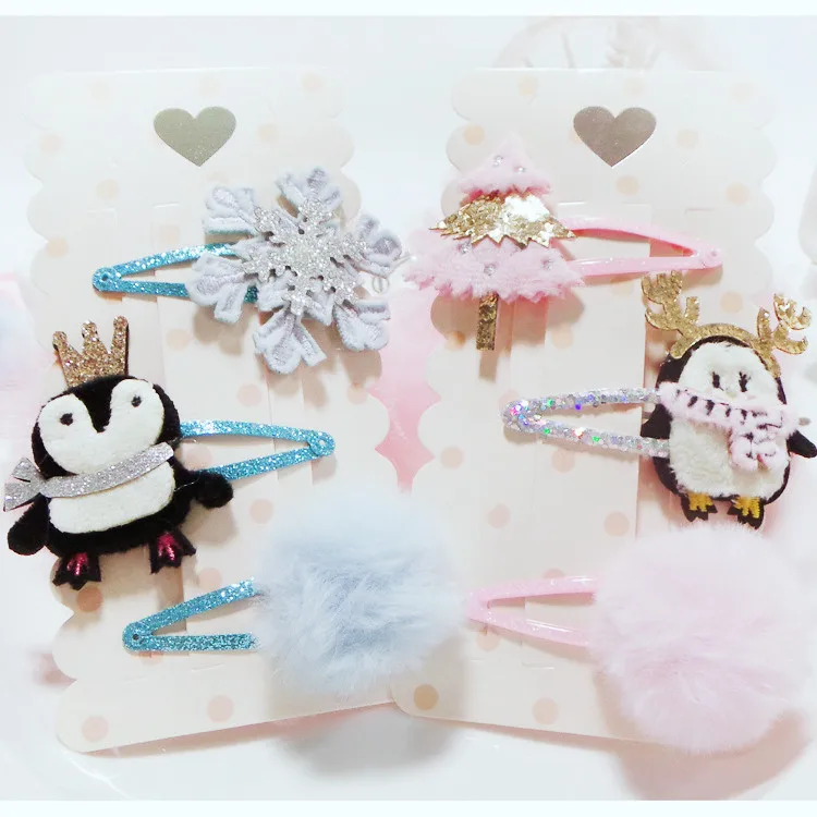 Boutique 1 Set Fashion Glitter Tiaras Reindeer Penguin Snap Clips Fur Pom Pom Snowflake Tree Barrettes Princess Xmas Headwear
Boutique 1 Set Fashion Glitter Tiaras Reindeer Penguin Snap Clips Fur Pom Pom Snowflake Tree Barrettes Princess Xmas Headwear