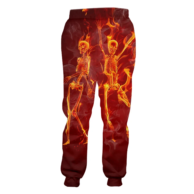 UJWI New Funny Shine Sweatpants 3D Printed Man Interesting Pants Black Red Creative Dance Flame Skulls Mens Trousers
UJWI New Funny Shine Sweatpants 3D Printed Man Interesting Pants Black Red Creative Dance Flame Skulls Mens Trousers