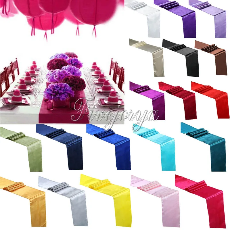 5 pieces 30cm x 275cm Satin Table Runners For Wedding Party Banquet Decoration Supply Top Quality New
5 pieces 30cm x 275cm Satin Table Runners For Wedding Party Banquet Decoration Supply Top Quality New