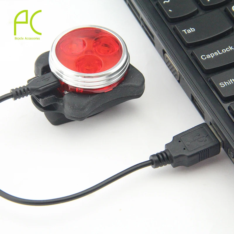 Велосипедный светильник PCycling светодиодный передний задний предупреждающий USB