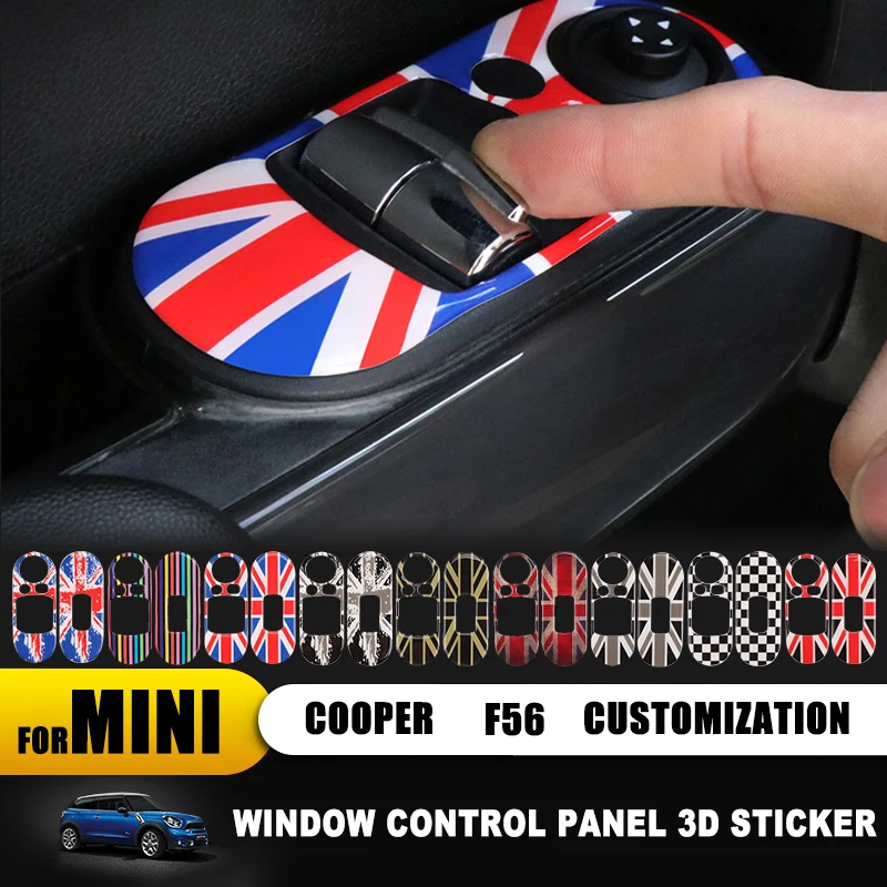 Union Jack Door Window Lifter Switch Control Panel Cover Stickers Decal for Mini Cooper S JCW One F56 Stickers Car Accessories
Union Jack Door Window Lifter Switch Control Panel Cover Stickers Decal for Mini Cooper S JCW One F56 Stickers Car Accessories