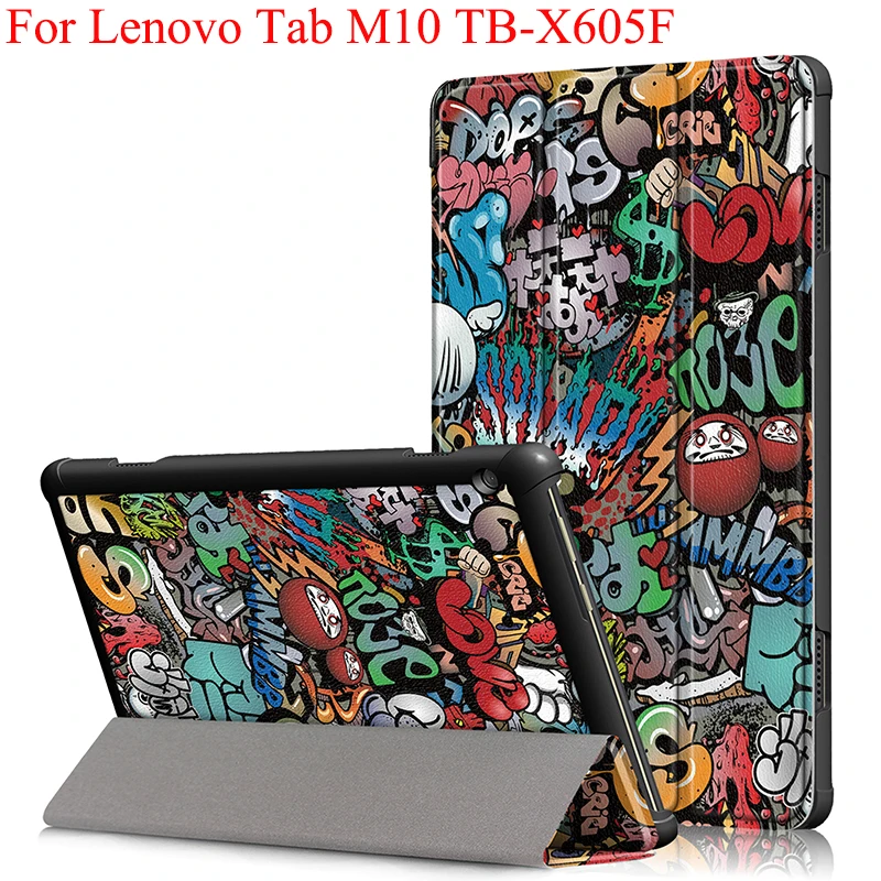 Чехол для Lenovo Tab M10 чехол планшета 10 1 дюйма складной книжка с подставкой TB X605F
