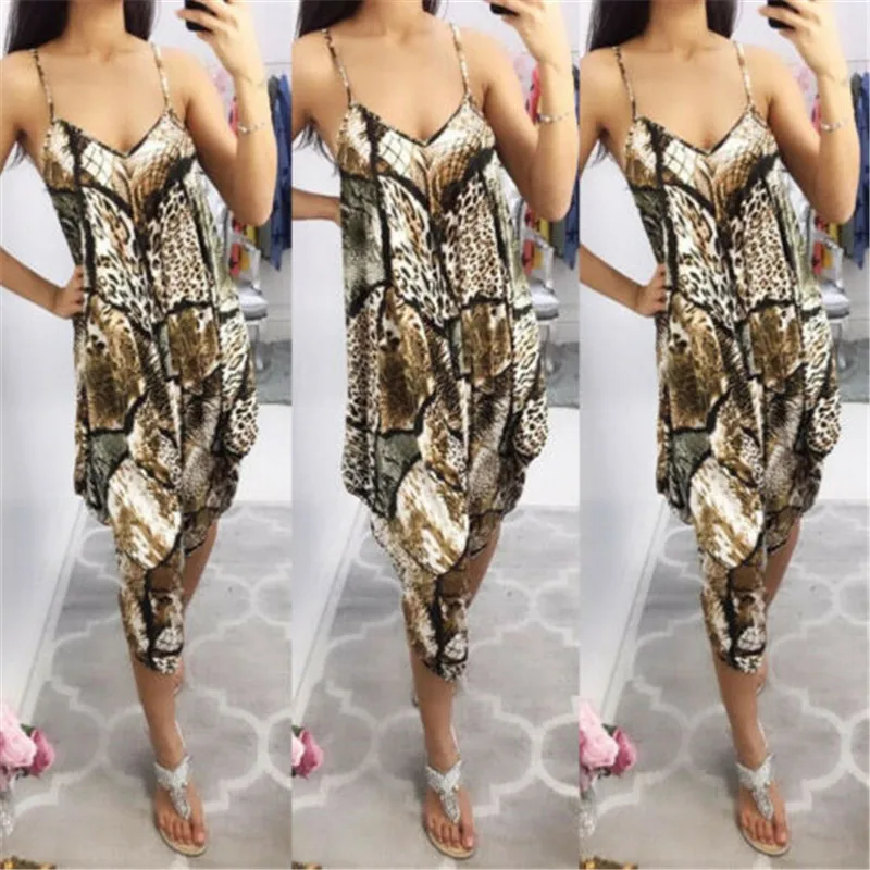 Women Leopard Printed Playsuit Jumpsuit 2019 Suspenders Sexy Sleeveless Sling Jumpsuit Romper Holiday Summer Casual Harem Pants
Women Leopard Printed Playsuit Jumpsuit 2019 Suspenders Sexy Sleeveless Sling Jumpsuit Romper Holiday Summer Casual Harem Pants