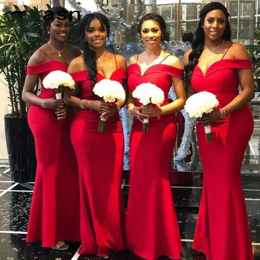 Cheap Red Mermaid Bridesmaid Dresses 2019 Sexy Off Shoulder Satin Long Maid Of Honor Dress Party For Women
Cheap Red Mermaid Bridesmaid Dresses 2019 Sexy Off Shoulder Satin Long Maid Of Honor Dress Party For Women