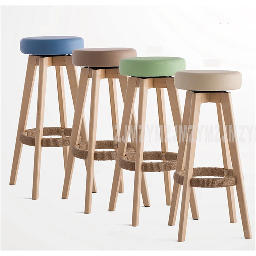 Wooden Swivel Bar Stools Modern Natural Finish Round PU Leather Sponge Soft Seat Backless Commerical Bar Furniture 74cm Height
Wooden Swivel Bar Stools Modern Natural Finish Round PU Leather Sponge Soft Seat Backless Commerical Bar Furniture 74cm Height