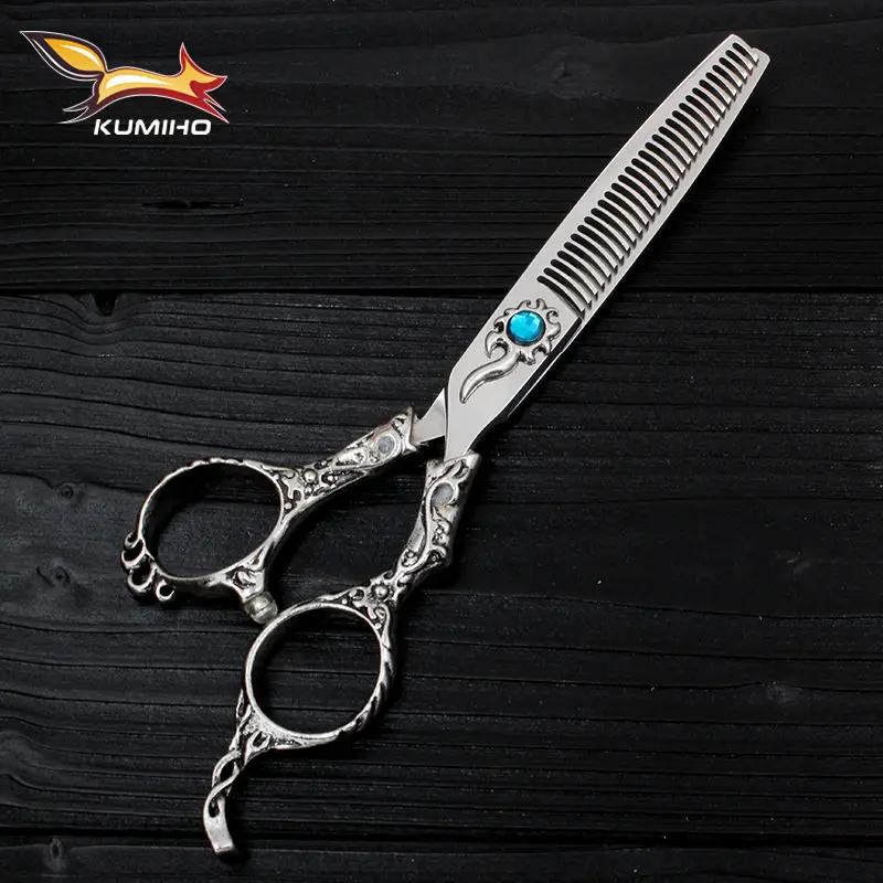 KUMIHO free shipping hairdressing scissors 6 inch Japan 440C stainless steel thinning scissors for barber teeth scissors popular
KUMIHO free shipping hairdressing scissors 6 inch Japan 440C stainless steel thinning scissors for barber teeth scissors popular