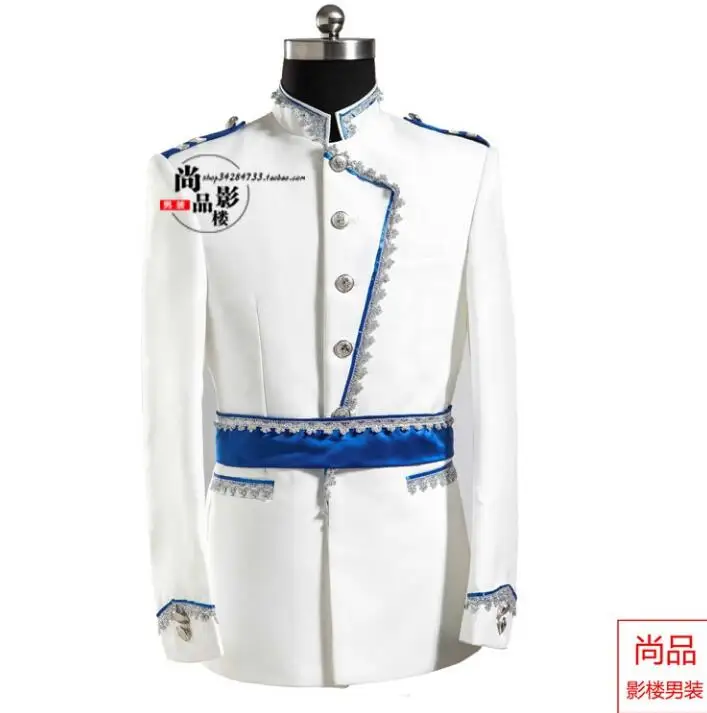 Singer star style dance stage clothing for men suit set with pants mens wedding suits costume groom formal dress european royal
Singer star style dance stage clothing for men suit set with pants mens wedding suits costume groom formal dress european royal