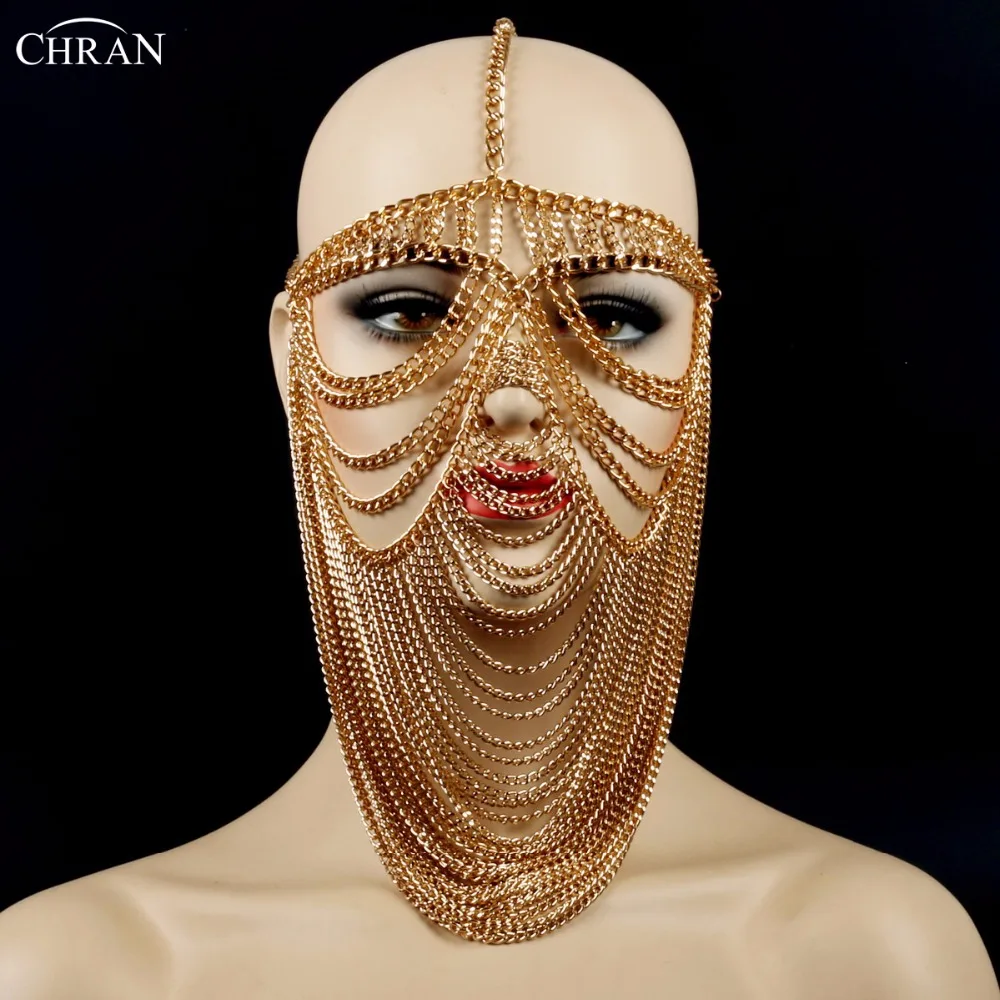 Chran 2022 New Sexy Luxury Women Punk Multi Layer Metal Head Chain Headdress Jewelry Forehead Headband Face Facepiece Body Chain
Chran 2022 New Sexy Luxury Women Punk Multi Layer Metal Head Chain Headdress Jewelry Forehead Headband Face Facepiece Body Chain