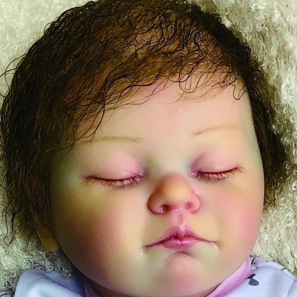 Кукла реборн силиконовая 20 дюймов виниловая кукла-младенец с кровеносным