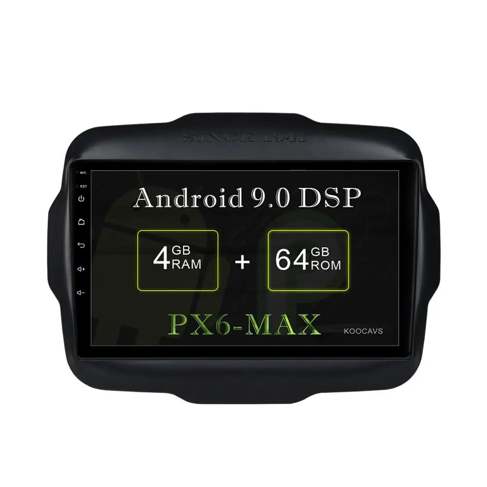 KOOCAVS 9" IPS Android 9.0 Car GPS Radio Player for Jeep Renegade 2016 2017 with 4GB+64GB Auto Stereo Multimedia Headunit
KOOCAVS 9" IPS Android 9.0 Car GPS Radio Player for Jeep Renegade 2016 2017 with 4GB+64GB Auto Stereo Multimedia Headunit