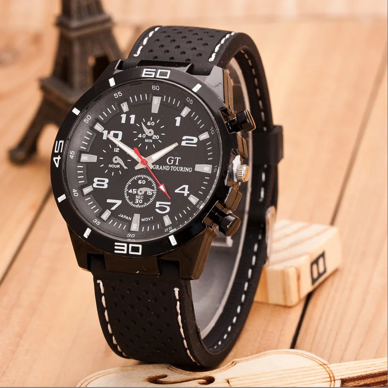 Men Business Watch Luxury Brand Outdoor Sports watches Silicone Strap Military Quartz Wrist Watches Clock Relogio Masculino | Наручные