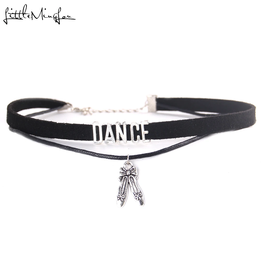 Little Minglou fashion Dance Choker Necklace shoes Charm Pendant Velvet handmade Collar Jewelry choker for women Collares Mujer
Little Minglou fashion Dance Choker Necklace shoes Charm Pendant Velvet handmade Collar Jewelry choker for women Collares Mujer