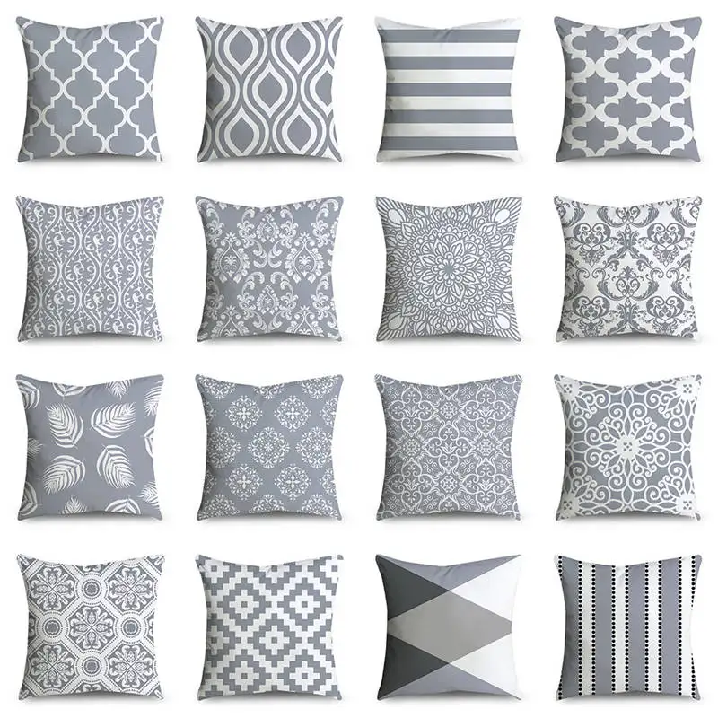 Nordic Style Grey Color Cushion Cover Throw Pillow Case Striped Dotted Grid Geometric Art Home Sofa Decor Cushion Covers
Nordic Style Grey Color Cushion Cover Throw Pillow Case Striped Dotted Grid Geometric Art Home Sofa Decor Cushion Covers